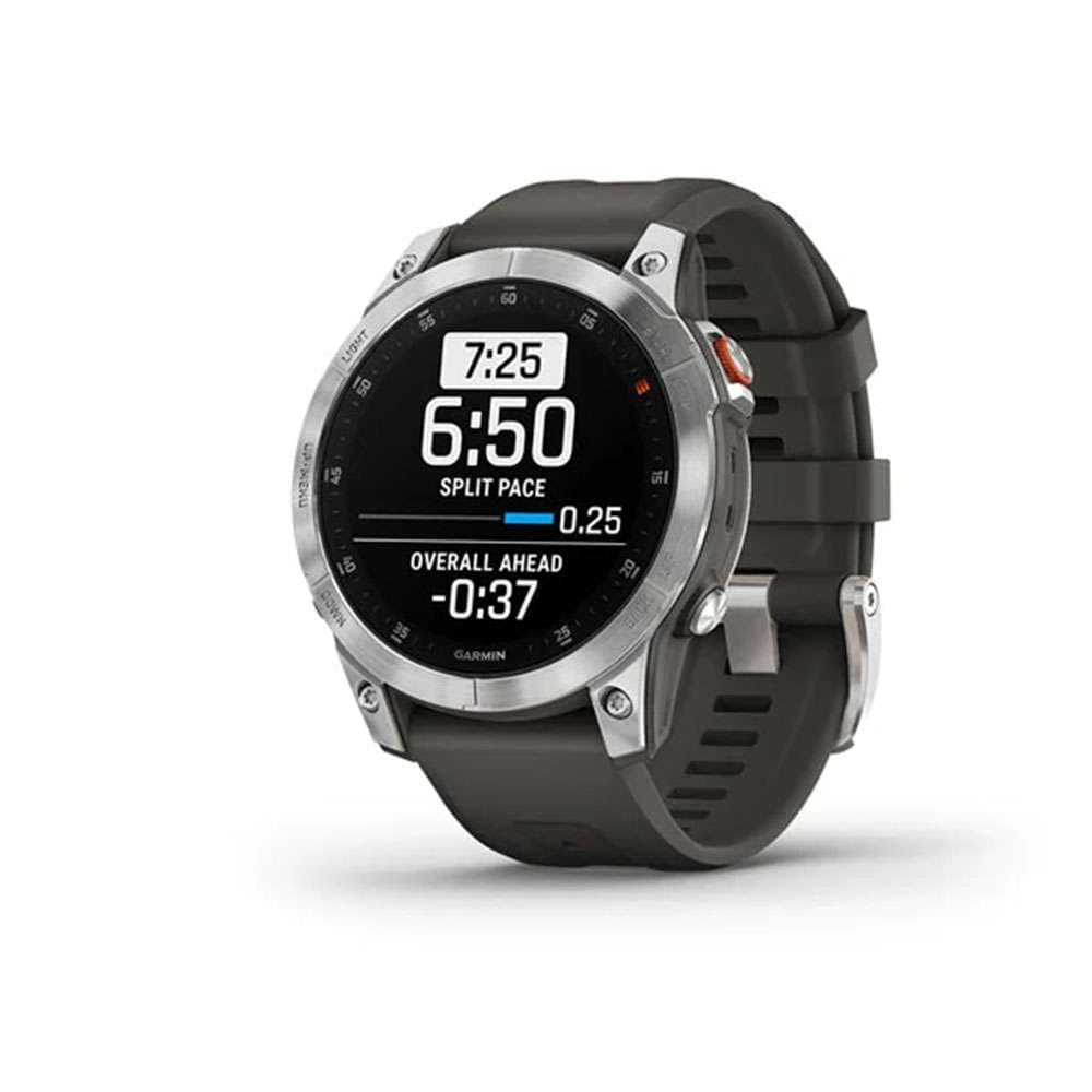 Garmin Smart Watch Epix Gen 2 Slate Steel Silicone Band